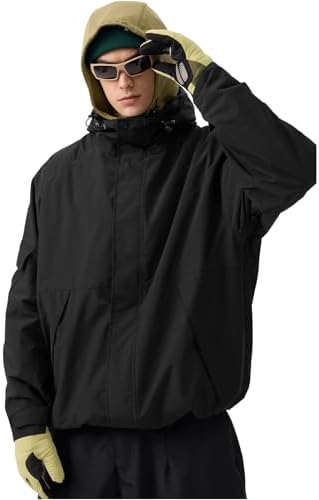 GSOU SNOW Mens Womens Ski Jacket Baggy Snowboard Coat Waterp...
