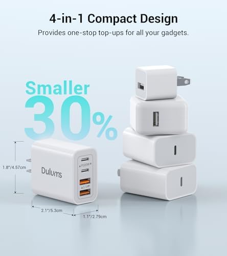 40W USB C Charger Cube, 2-Pack Wall Plug Fast Charging Block...