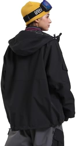 GSOU SNOW Mens Womens Ski Jacket Baggy Snowboard Coat Waterp...