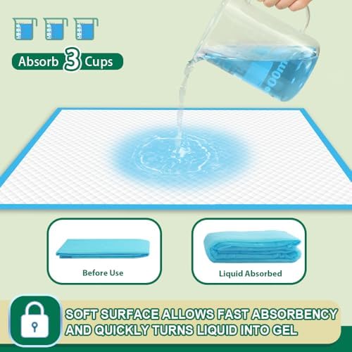 IMMCUTE Puppy Pads 22"x23" 100 Count | 6-Layer Leak-Proof & ...