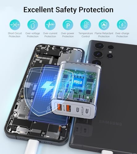 40W USB C Charger Cube, 2-Pack Wall Plug Fast Charging Block...