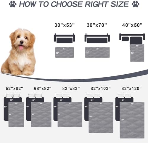 Smiry Waterproof Dog Bed Cover Blanket 30x70, Soft Reversibl...