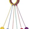 Champion Sports Skip Ball Ankle Toy for Kids, Pack of 6, Ass...