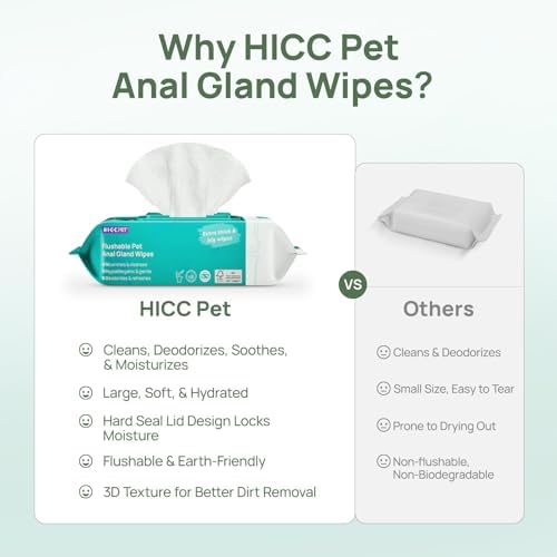 HICC PET Wipes for Dogs & Cats, Vet Recommended Cleaning Deo...