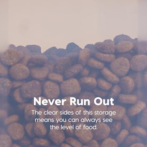 IRIS USA WeatherPro Airtight Dog Food Storage Container, Up ...