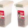 IRIS USA WeatherPro Airtight Dog Food Storage Container, Up ...
