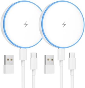 MagSafe Charger 2 Pack 15W Magnetic Wireless Charger Fast Ch...