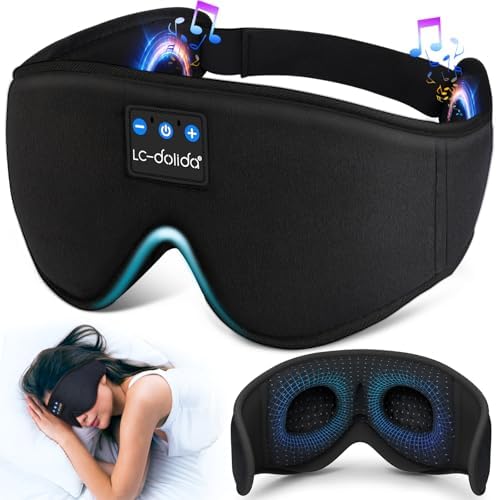 LC-dolida Sleep Headphones, 3D Sleep Mask Bluetooth Wireless...