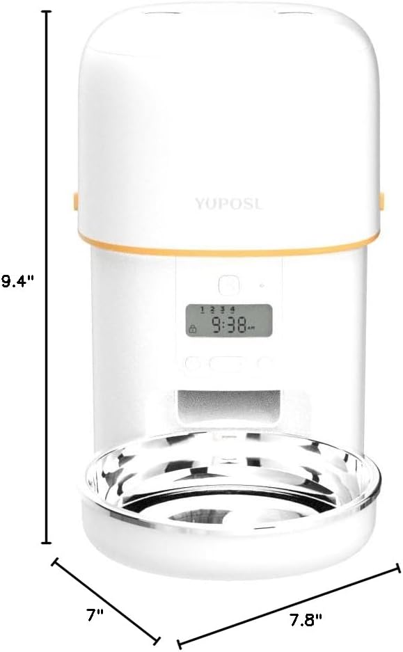 Automatic Cat Feeders - 2L Cat Food Dispenser Easy to Use, T...