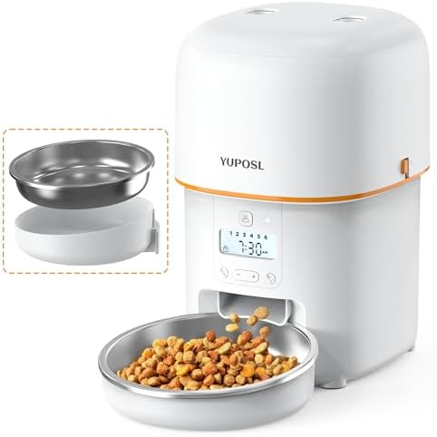 Automatic Cat Feeders - 2L Cat Food Dispenser Easy to Use, T...