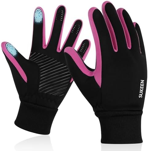 Sukeen Kids Winter Gloves, Touchscreen Anti-Slip Kids Cyclin...