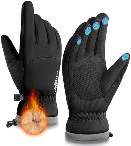SIMARI Winter Waterproof Warm Gloves Women Men with Touchscr...