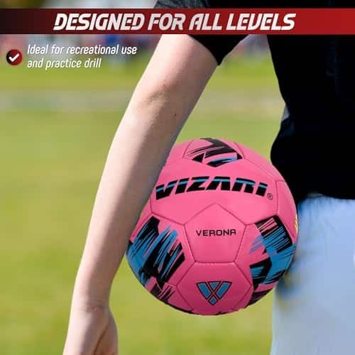 Vizari Soccer Ball for Youth, Adult, Kids | Sizes 3,4,5 | Du...