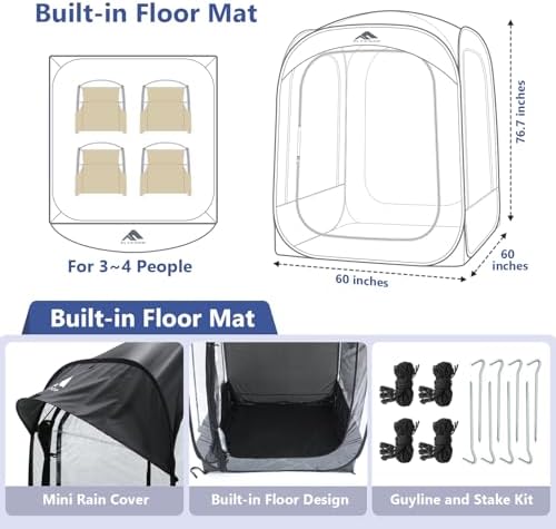 Sports Tent: Flycoop Portable Weather Pop Up Pod 1 Person to...