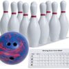 Champion Sports Bowling Set with Plastic Pins - Ball Include...