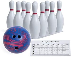 Champion Sports Bowling Set with Plastic Pins - Ball Include...