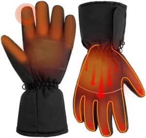 Heated Gloves for Men Women, Touchscreen Electric Waterproof...
