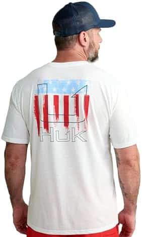 HUK Mens Fishing Graphic Tee, Performance Short Sleeve, Quic... HUK Mens Fishing Graphic Tee, Performance Short Sleeve, Quic...
