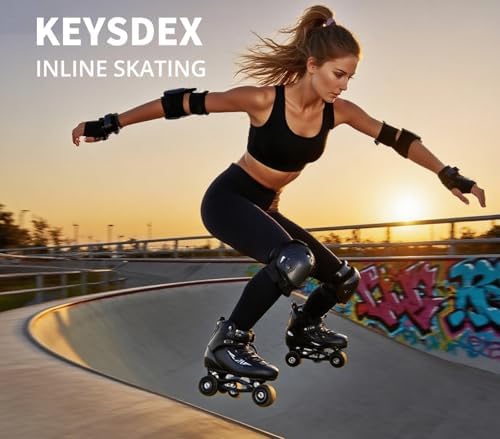 Knee Pads Elbow Pads Wrist Guards for Adult Youth Kids 6 in ...