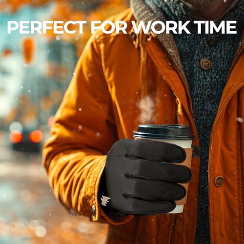 rivmount Winter Gloves Women Men for Cold Weather, Running D...