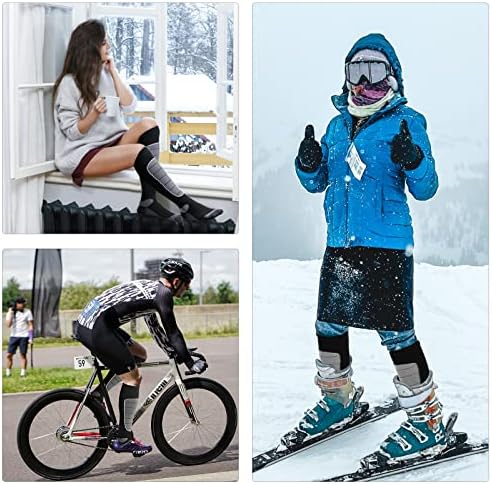 Hylaea Merino Wool Ski Socks, Cold Weather Socks for Snowboa...