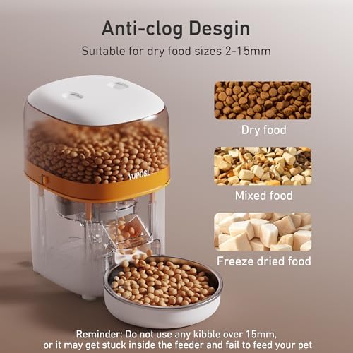 Automatic Cat Feeders - 2L Cat Food Dispenser Easy to Use, T...