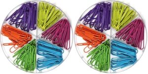 Large Colored Paper Clips, Mixed (OS-LARGEPC) (Pack of 2)
