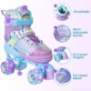 MammyGol Roller Skates for Kids Boys Girls, Adjustable Quad ...