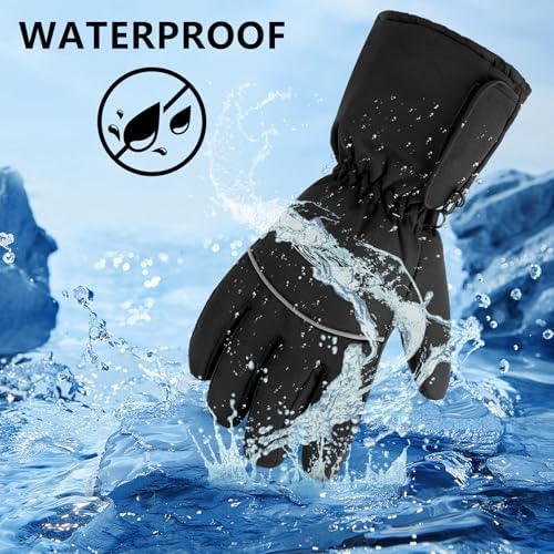 Heated Gloves for Men Women, Touchscreen Electric Waterproof...