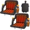 HOPERAN 2pcs Dual-Sided Heated Stadium Seats for Bleachers w...