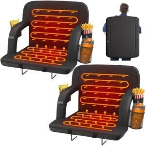 HOPERAN 2pcs Dual-Sided Heated Stadium Seats for Bleachers w...