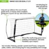 Champion Sports Rhino Flex Portable Soccer Goal