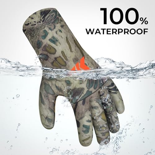 KastKing IceRiver Fishing Gloves, 100% Waterproof Gloves for...