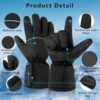 Heated Gloves for Men Women, Touchscreen Electric Waterproof...