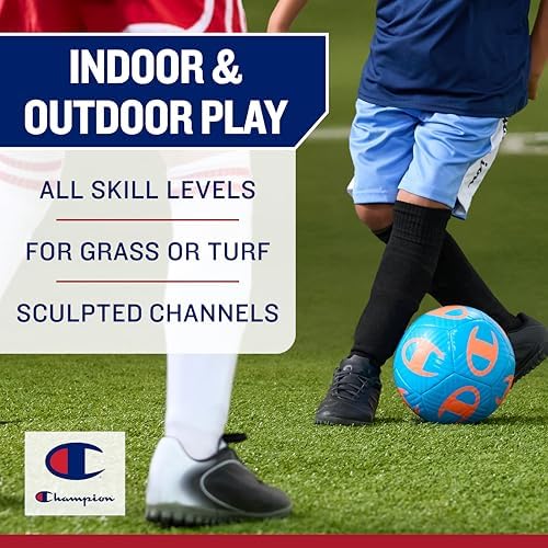 Champion Youth & Adult Soccer Ball - Paneled Design, Enhance...