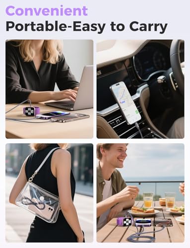 Travel Essentials for Apple Watch Charger,3 in 2 USB C Cable...