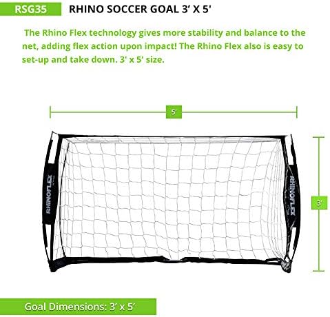 Champion Sports Rhino Flex Portable Soccer Goal