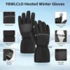 Heated Gloves,Heated Gloves for Men Women,Touchscreen Waterp...