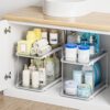 Delamu 2-Tier Multi-Purpose Bathroom Under Sink Organizers a...
