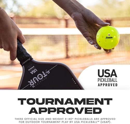 Franklin Sports X-40 Outdoor Pickleballs - Official Ball of ...