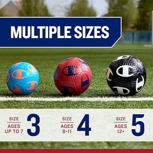 Champion Youth & Adult Soccer Ball - Paneled Design, Enhance...