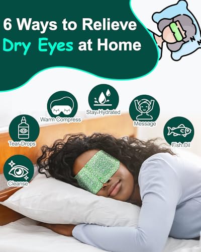 16 Packs Steam Eye Masks for Dry Eyes, Self Heating Warm Com...