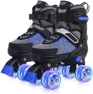 Nattork Kids Roller Skates for Boys & Girls, 4 Size Adjustab...