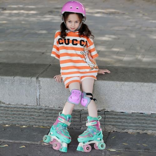 METROLLER Kids Roller Skates Girls Ages 4-6 5-8 8-12 Adjusta...