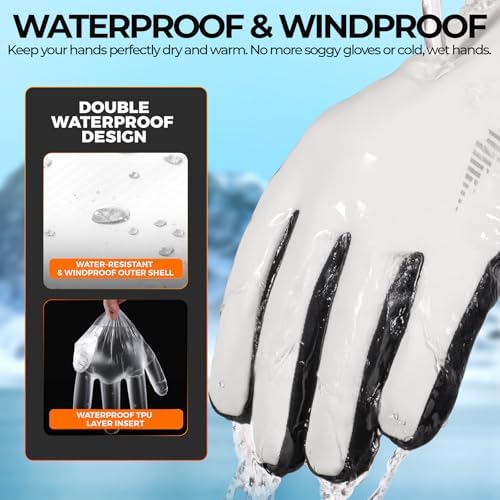 rivmount Winter Gloves 3M Warm Cold Weather Ski Snow for Men...