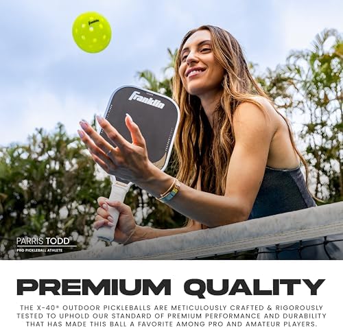 Franklin Sports X-40 Outdoor Pickleballs - Official Ball of ...