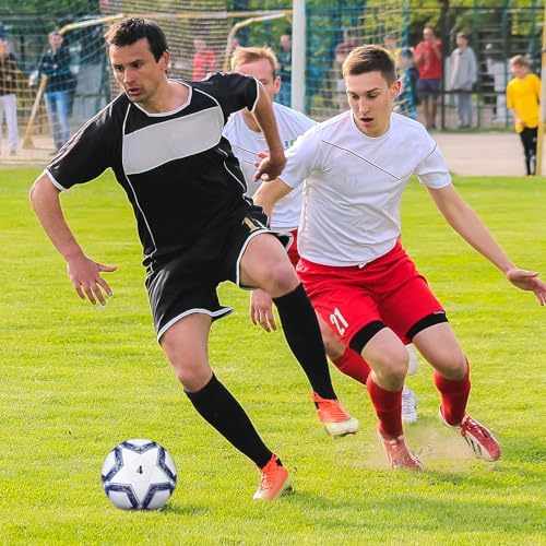 18 Pcs Soccer Balls Football with 4 Pumps Sports Soccer Ball...