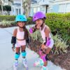 Nattork Girls Inline Skates for Kids Boys, 4 Sizes Adjustabl...
