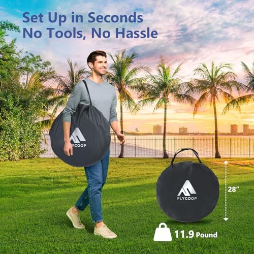 Sports Tent: Flycoop Portable Weather Pop Up Pod 1 Person to...