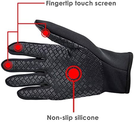 Winter Gloves Touch Screen Warm Gloves Cold Weather Windproo...